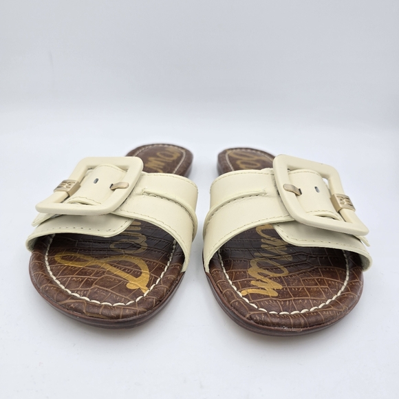 Sam Edelman Gaige Flat Slide Sandals, Modern Ivory, Women's 10.5, Like New! - Picture 3 of 12